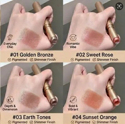 Smudge-Proof Shimmer Eyeshadow Stick