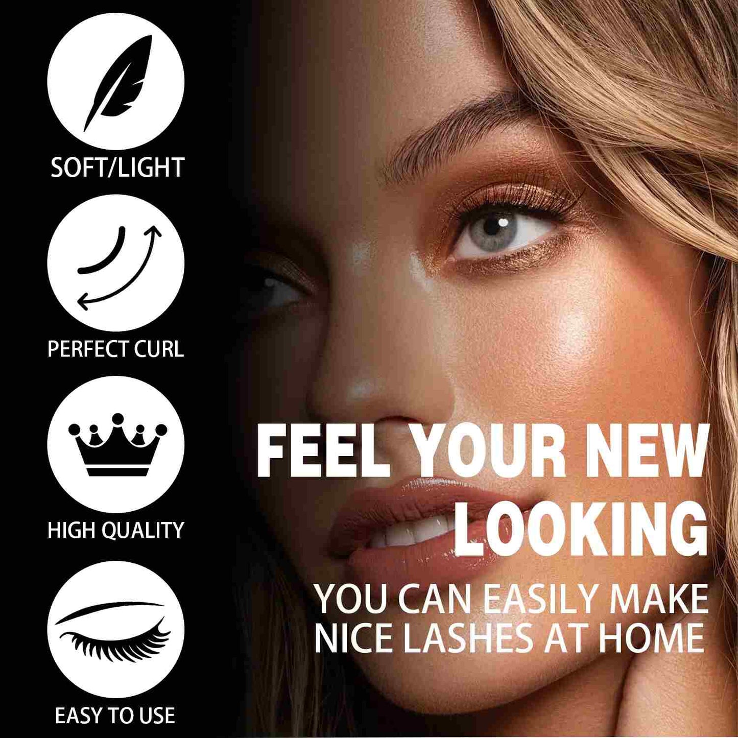 Jelly-Coated Self-Adhesive Lash Kit (with Tweezers)