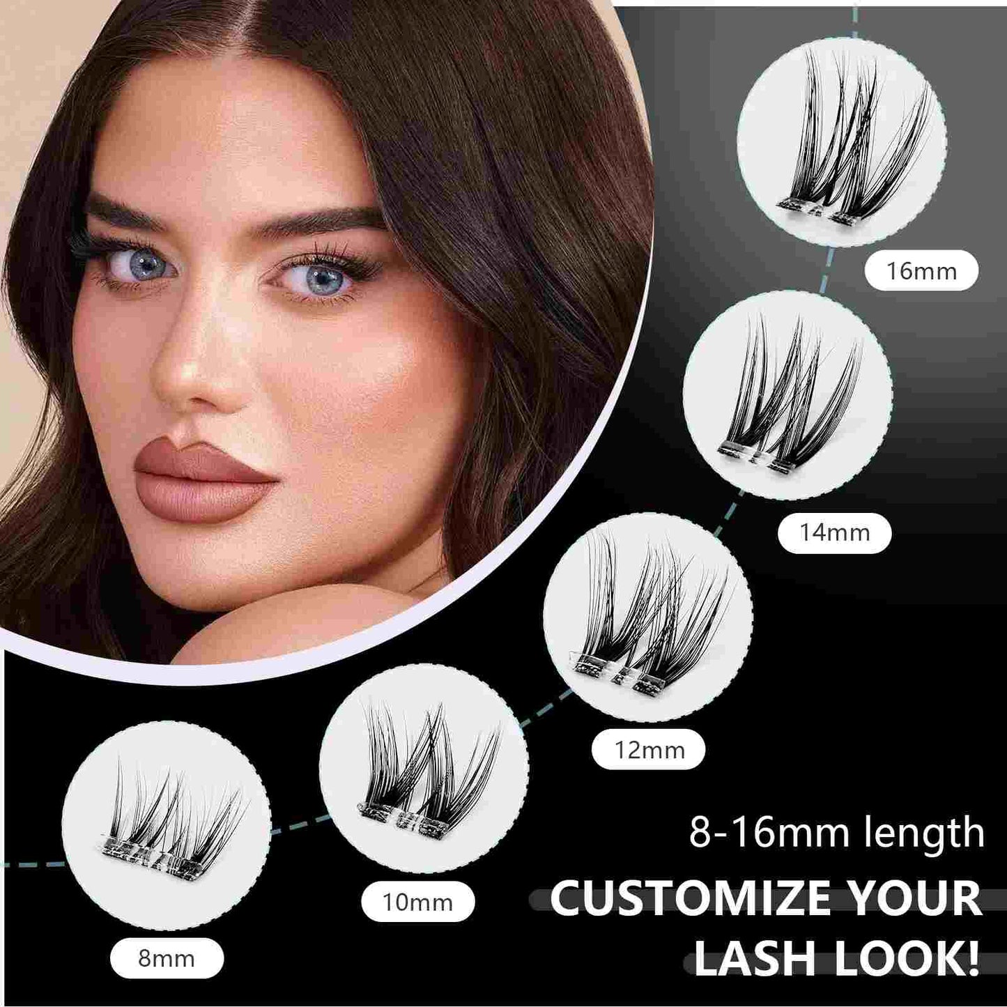 Jelly-Coated Self-Adhesive Lash Kit (with Tweezers)