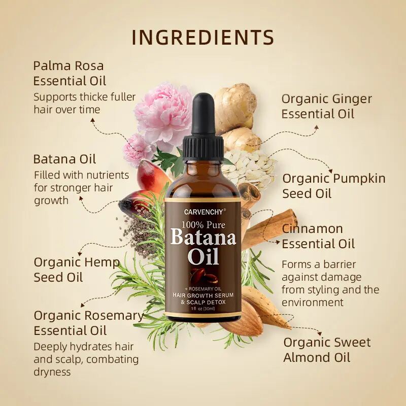 Organic Batana Oil Hair Growth & Repair Serum