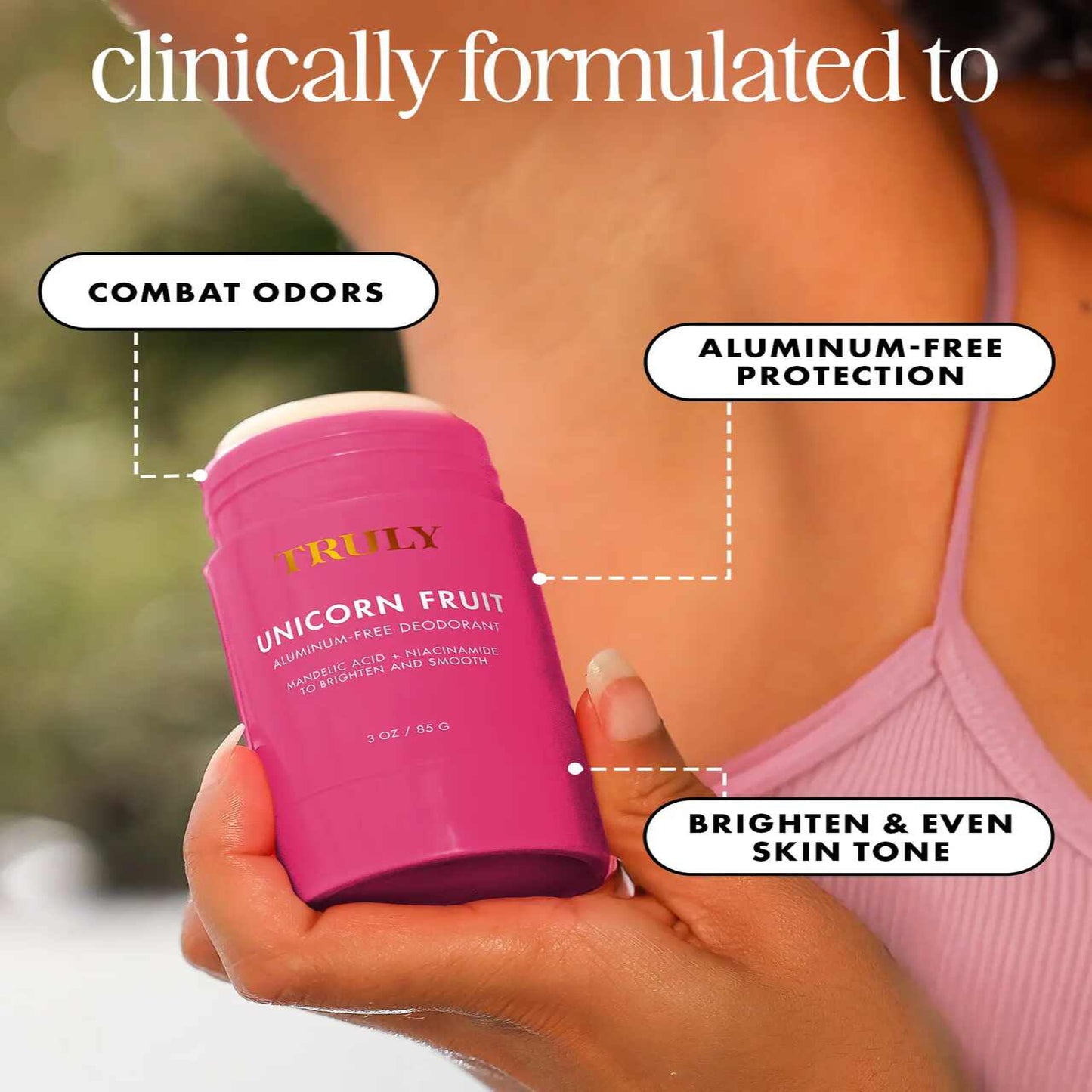 Brightening & Smoothing Natural Deodorant Stick
