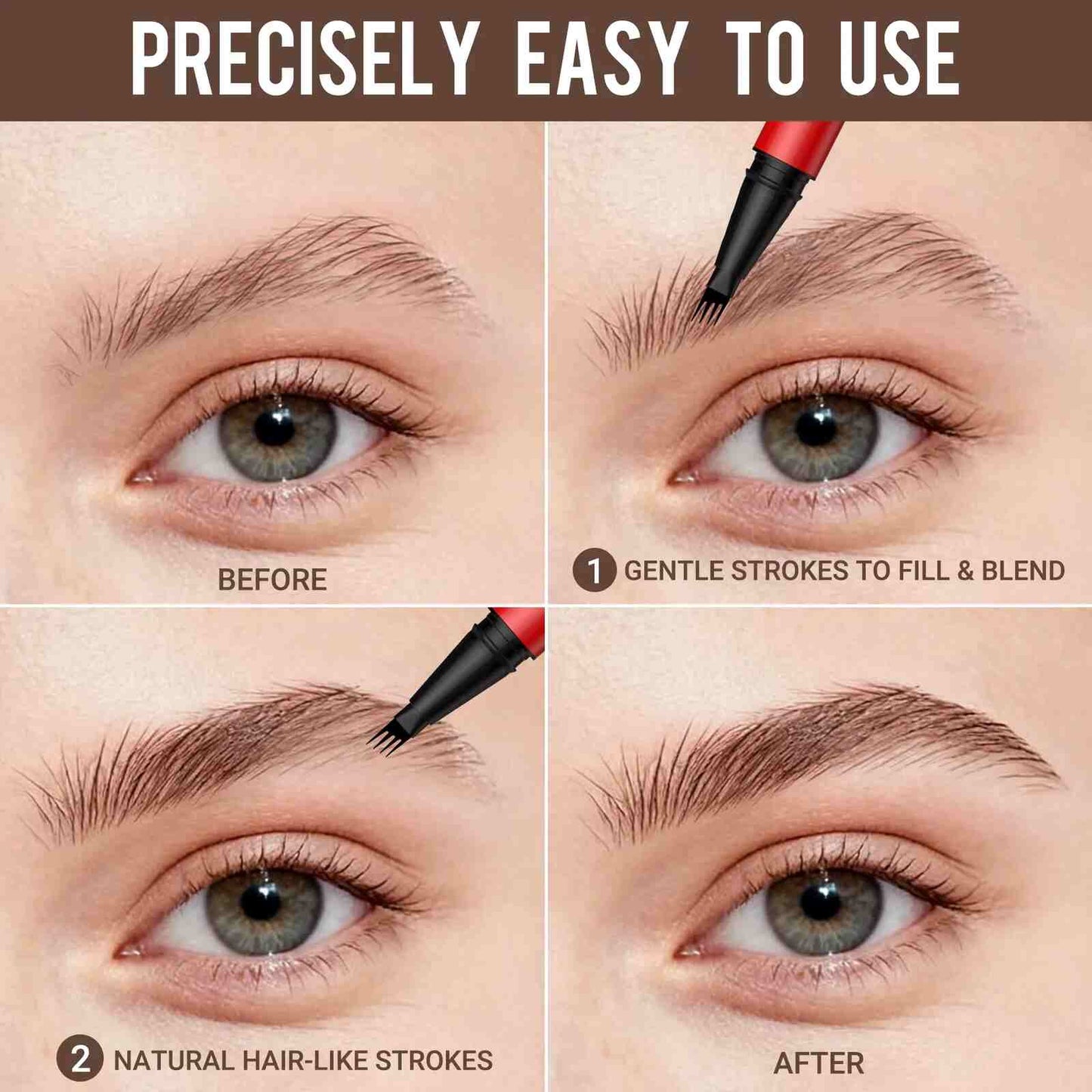 [BUY 1 GET 1 FREE] Precision Micro-Fork Eyebrow Pencil for Natural Hair-Like Strokes