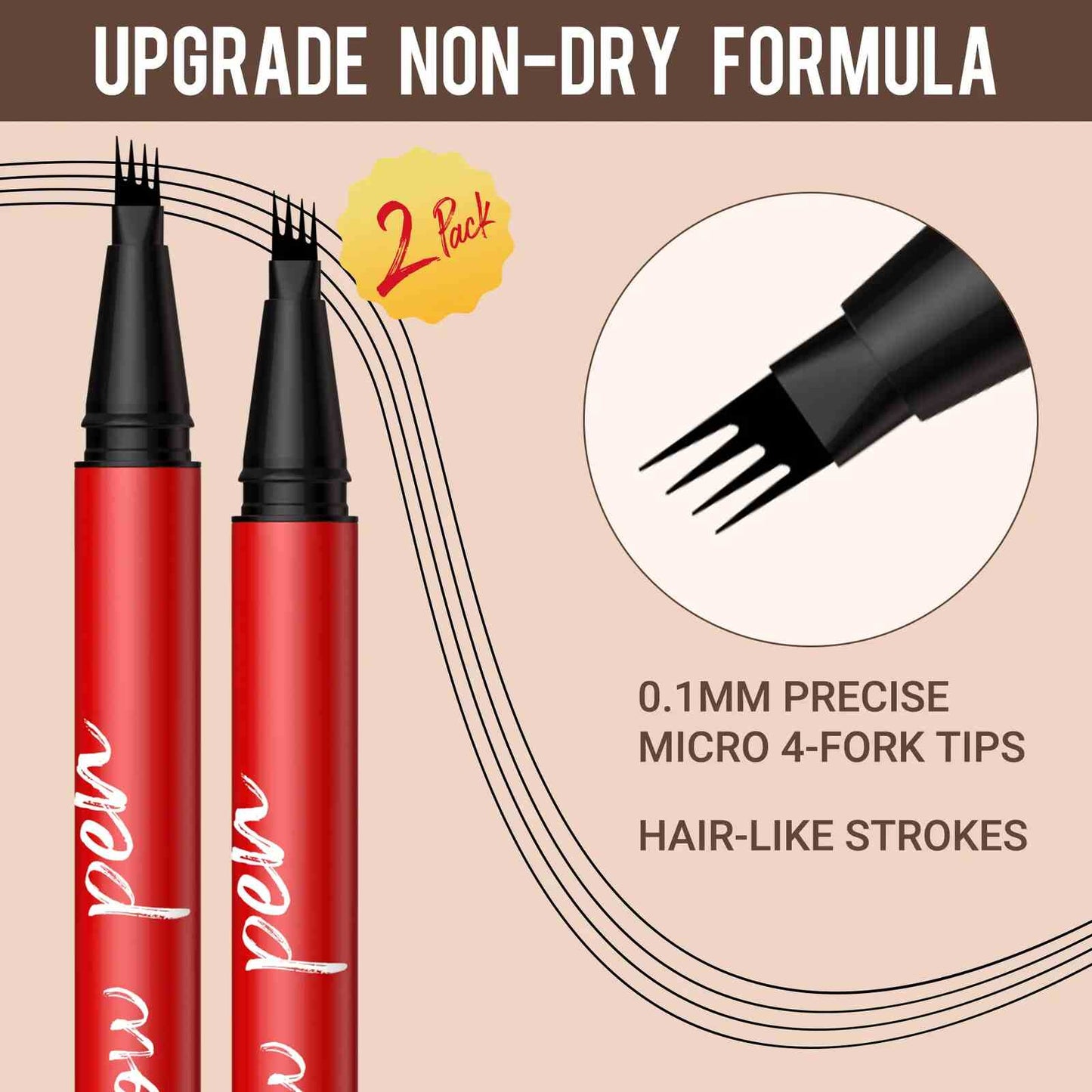 [BUY 1 GET 1 FREE] Precision Micro-Fork Eyebrow Pencil for Natural Hair-Like Strokes