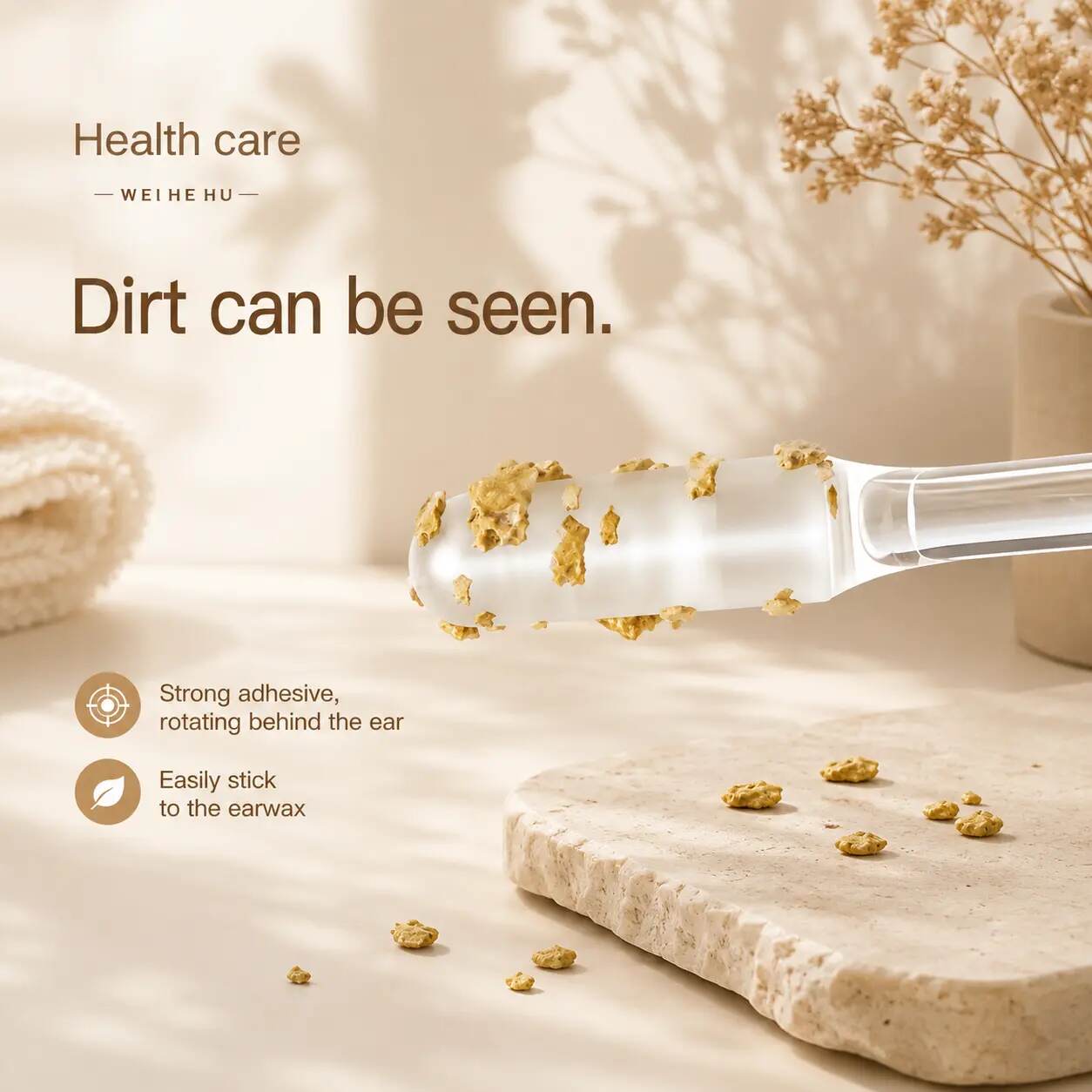 No-Scrape Sticky Earwax Removal Sticks – Safe & Effortless Ear Cleaning