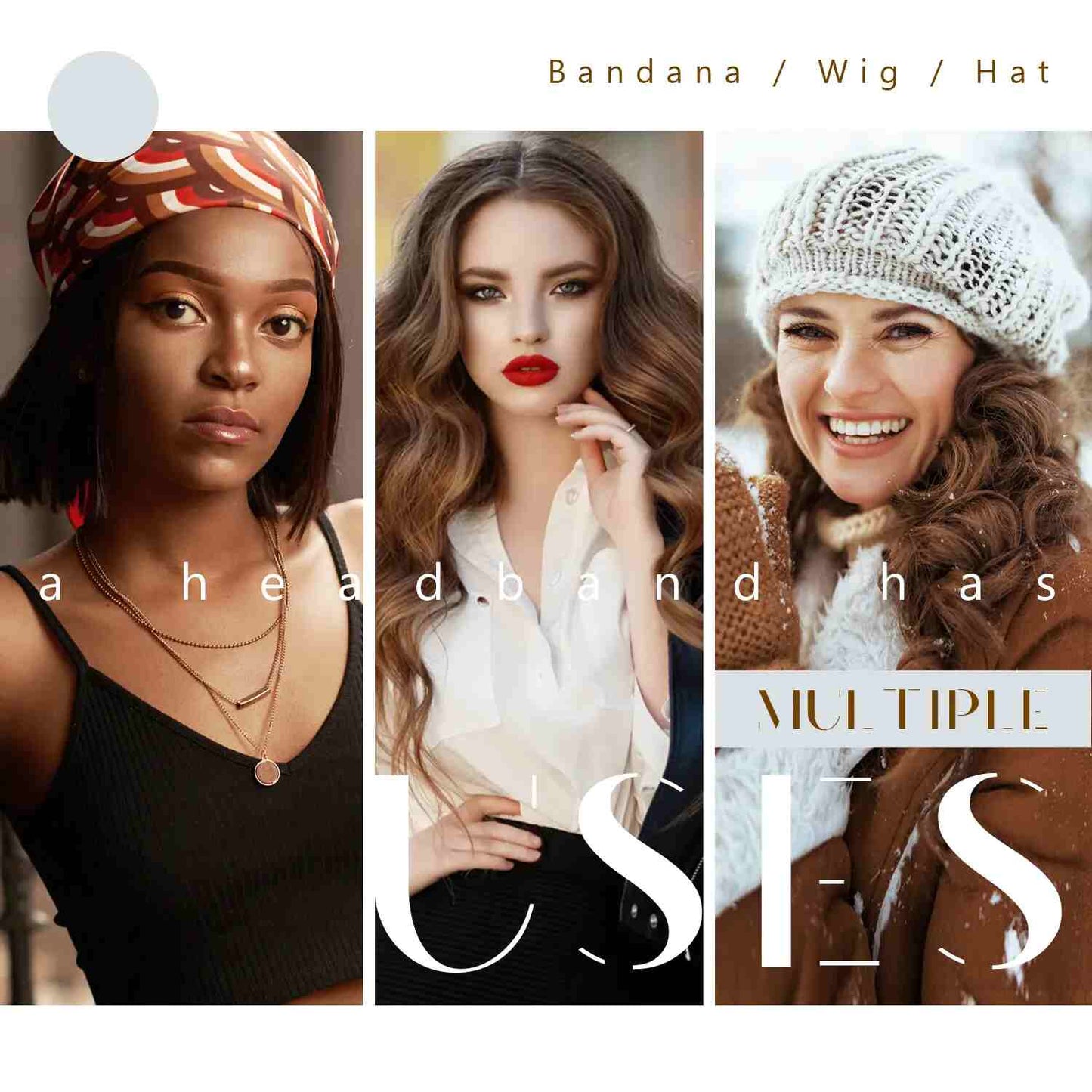 [BUY 1 GET 1 FREE] Non-Slip Adjustable Elastic Headband for Wigs, Makeup & Skincare