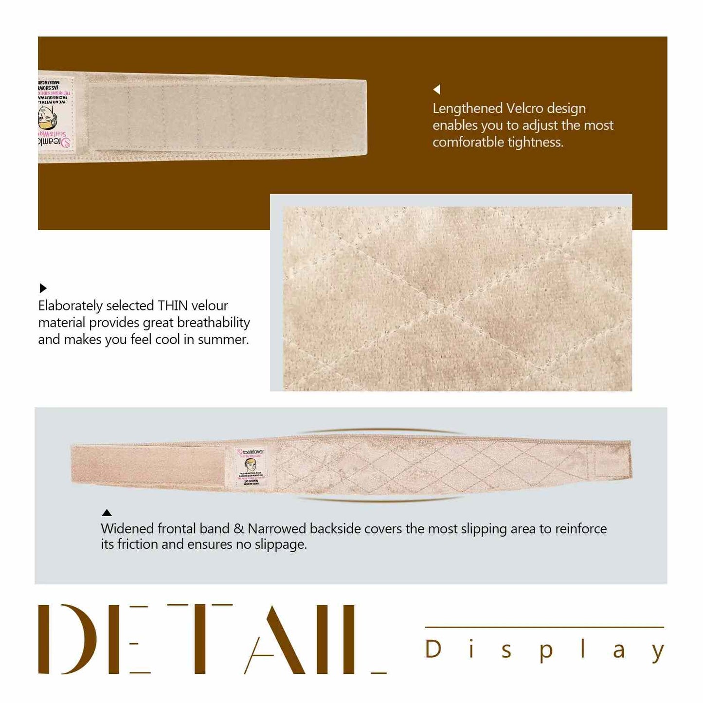 [BUY 1 GET 1 FREE] Non-Slip Adjustable Elastic Headband for Wigs, Makeup & Skincare