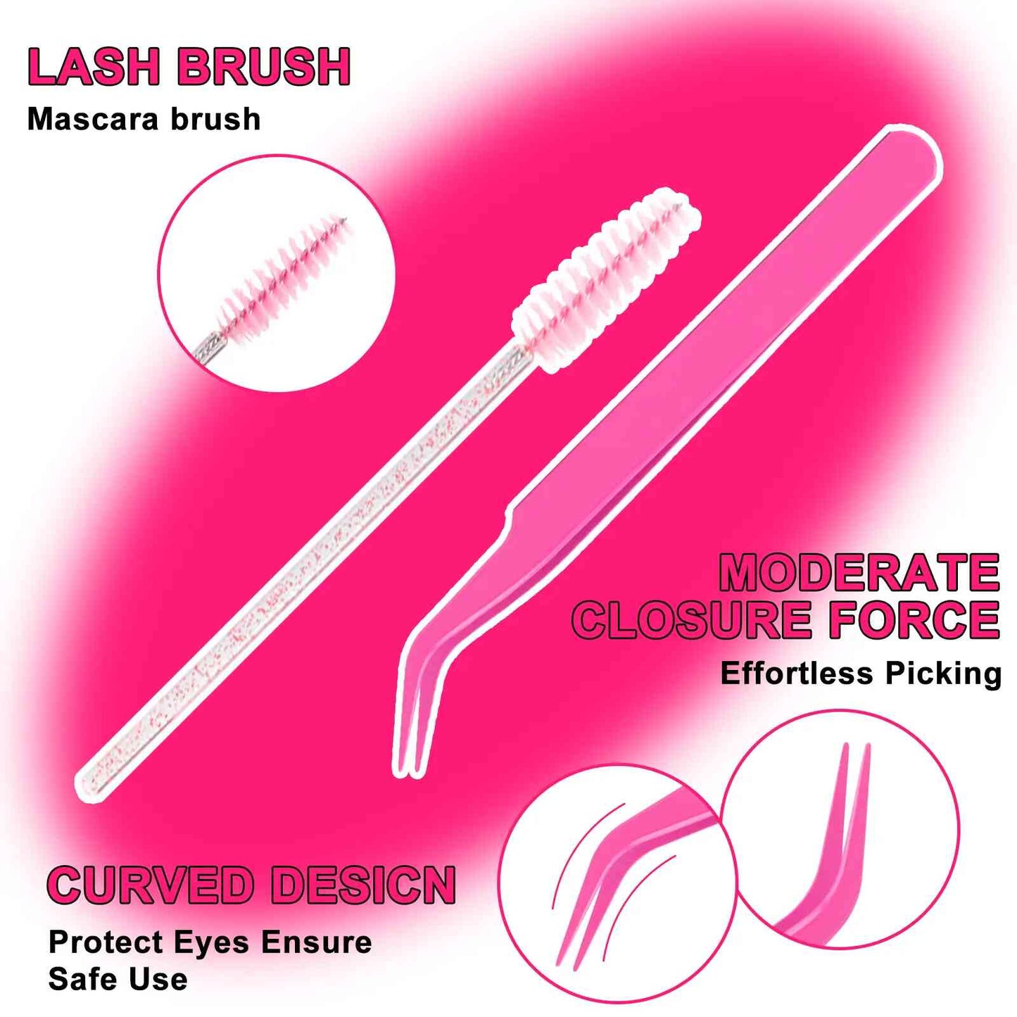 DIY Lash Clusters Kit – 864 Pcs D Curl Wispy Individual Eyelashes