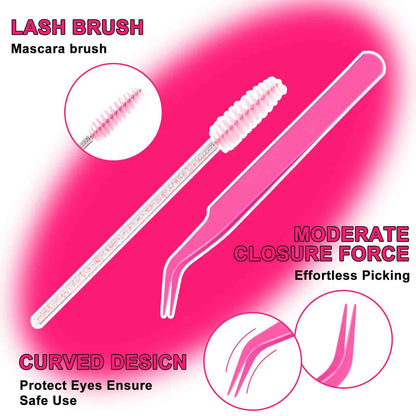 DIY Lash Clusters Kit – 864 Pcs D Curl Wispy Individual Eyelashes