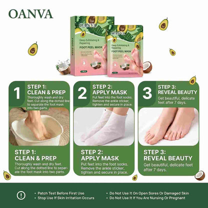 [BUY 1 GET 1 FREE] Baby-Soft Feet in Days with Ultimate Exfoliating Foot Peel Mask