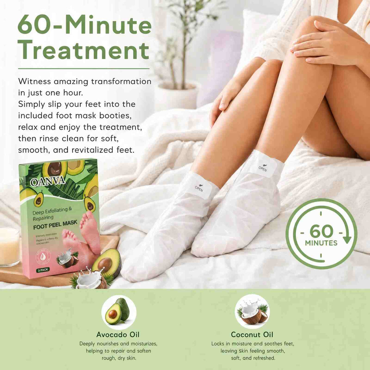 [BUY 1 GET 1 FREE] Baby-Soft Feet in Days with Ultimate Exfoliating Foot Peel Mask