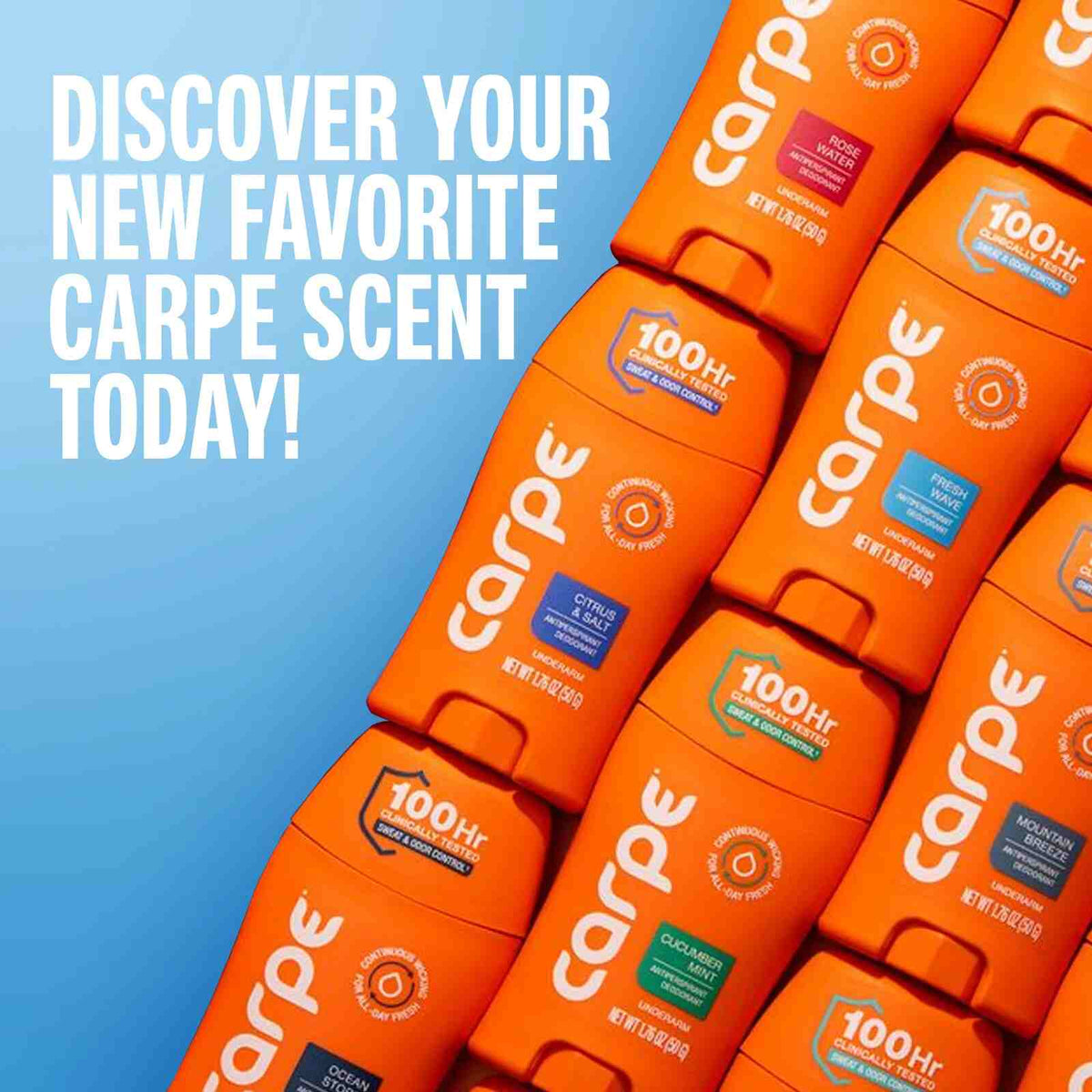 Clinical-Strength Antiperspirant Stick — 100-Hour Sweat & Odor Control