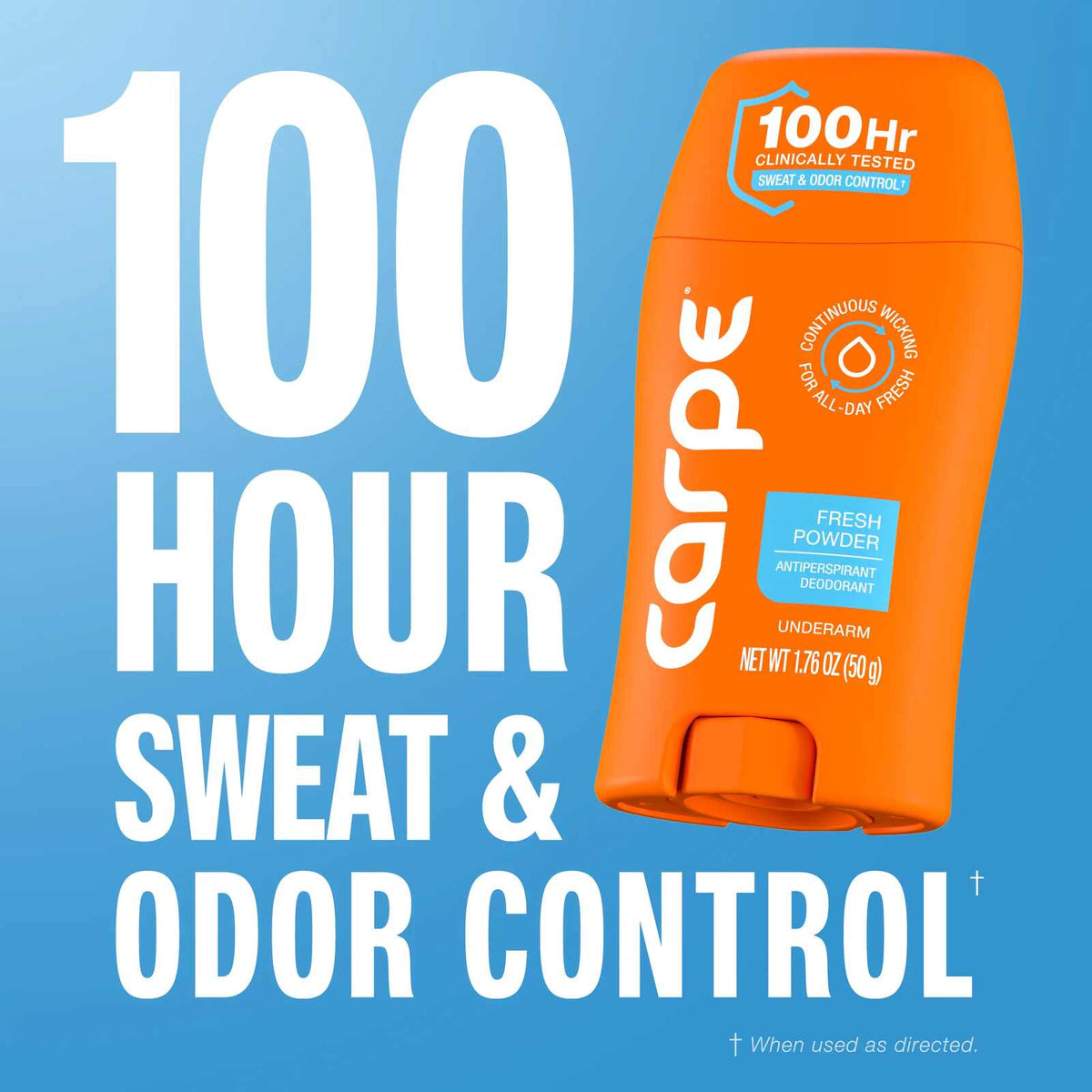 Clinical-Strength Antiperspirant Stick — 100-Hour Sweat & Odor Control