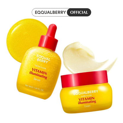 Vitamin Brightening Duo: Dark Spot Serum & Barrier Cream Set