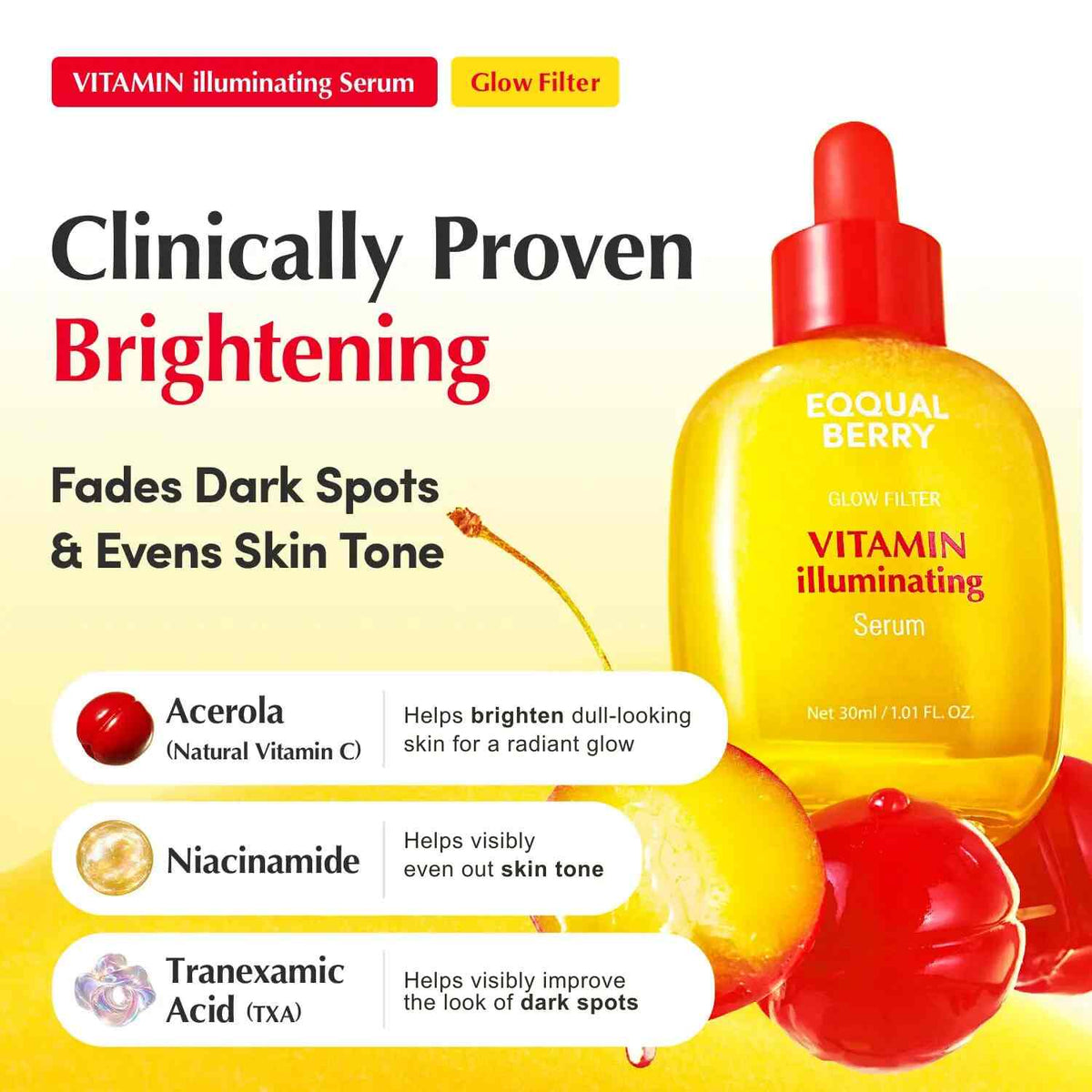 Vitamin Brightening Duo: Dark Spot Serum & Barrier Cream Set