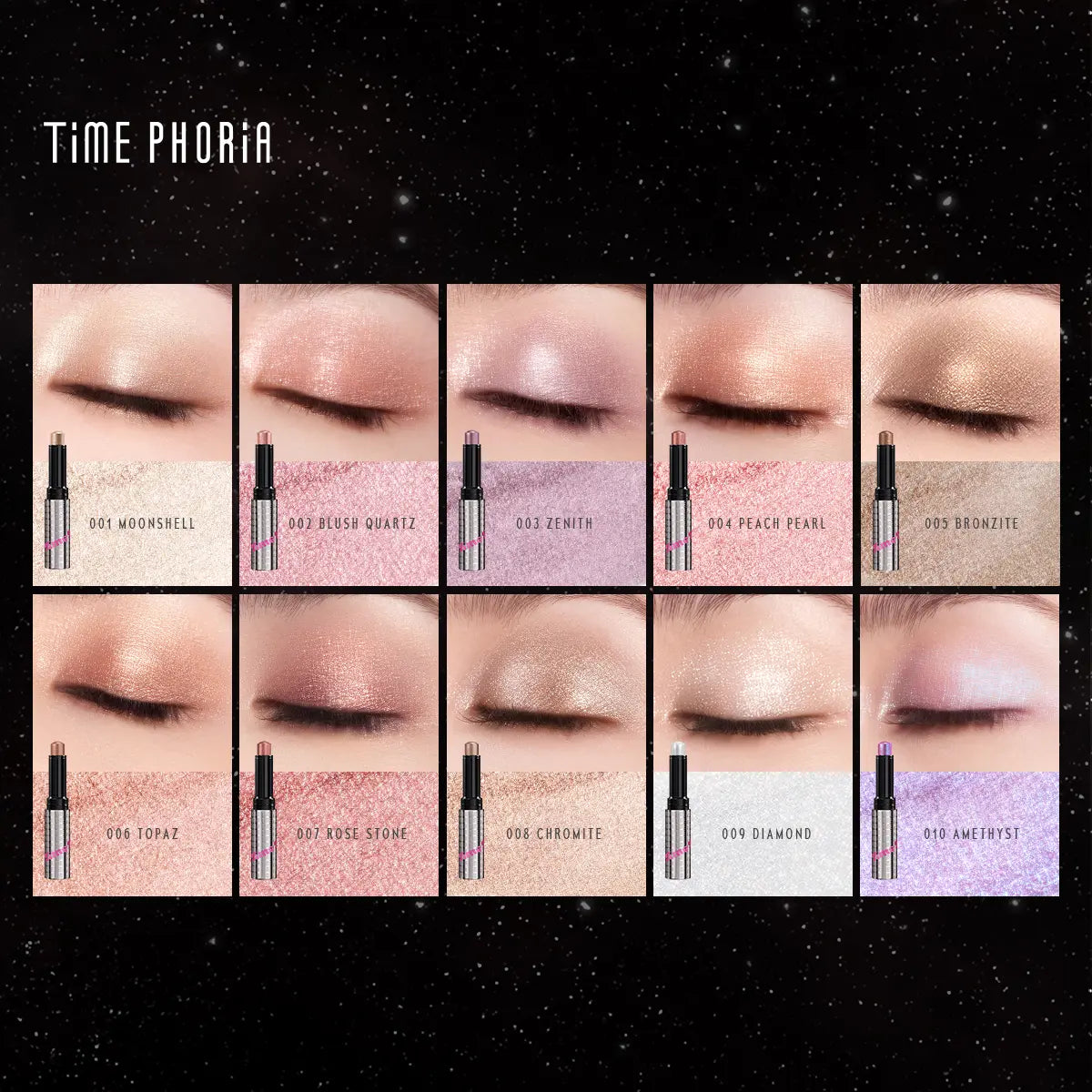 [BUY 1 GET 1 FREE] Glaze Metallic Shimmer Eyeshadow Stick