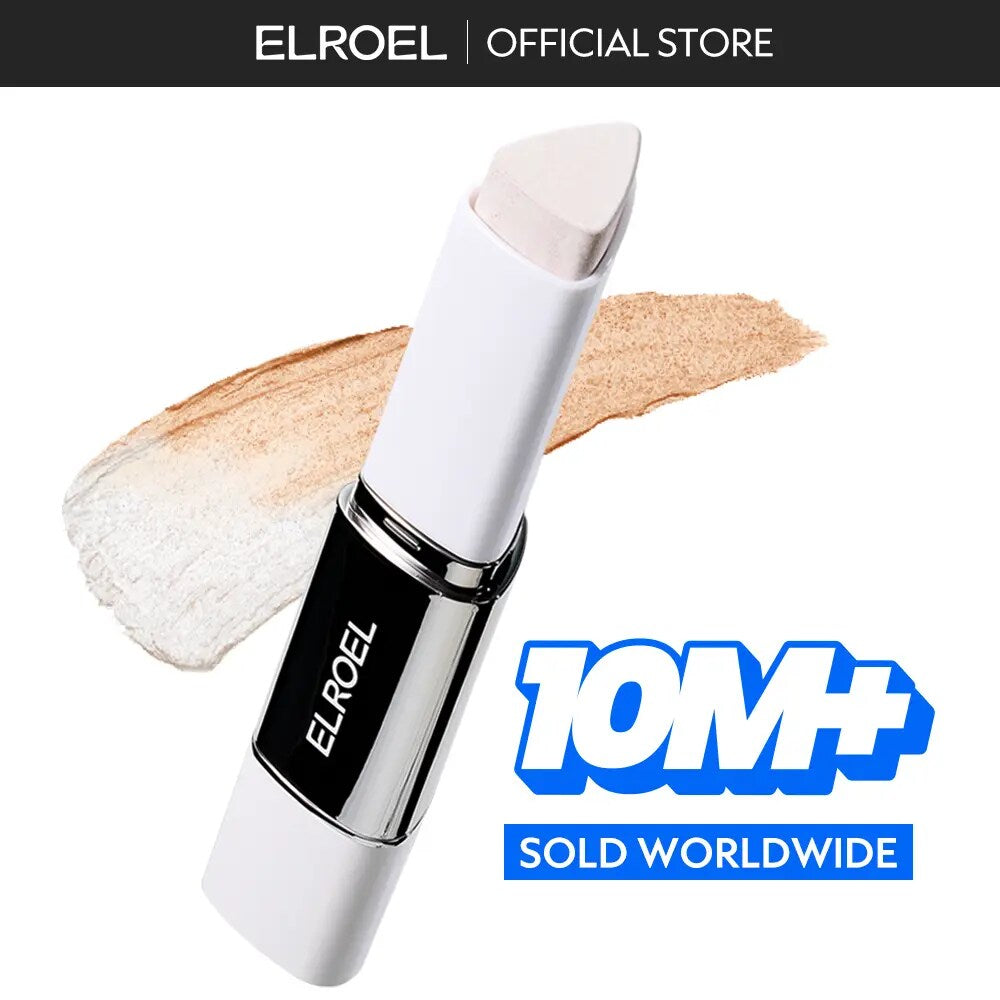 Self-Adjusting Foundation Stick with Built-in Brush