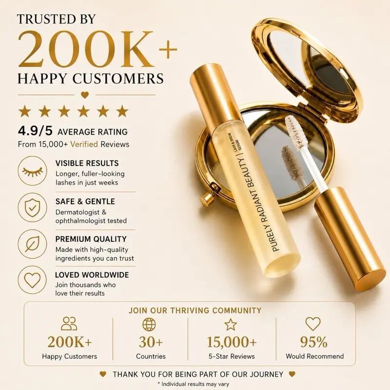 [BUY 1 GET 1 FREE] Fuller, Longer-Looking Lashes & Brows with Natural Eyelash Growth Serum