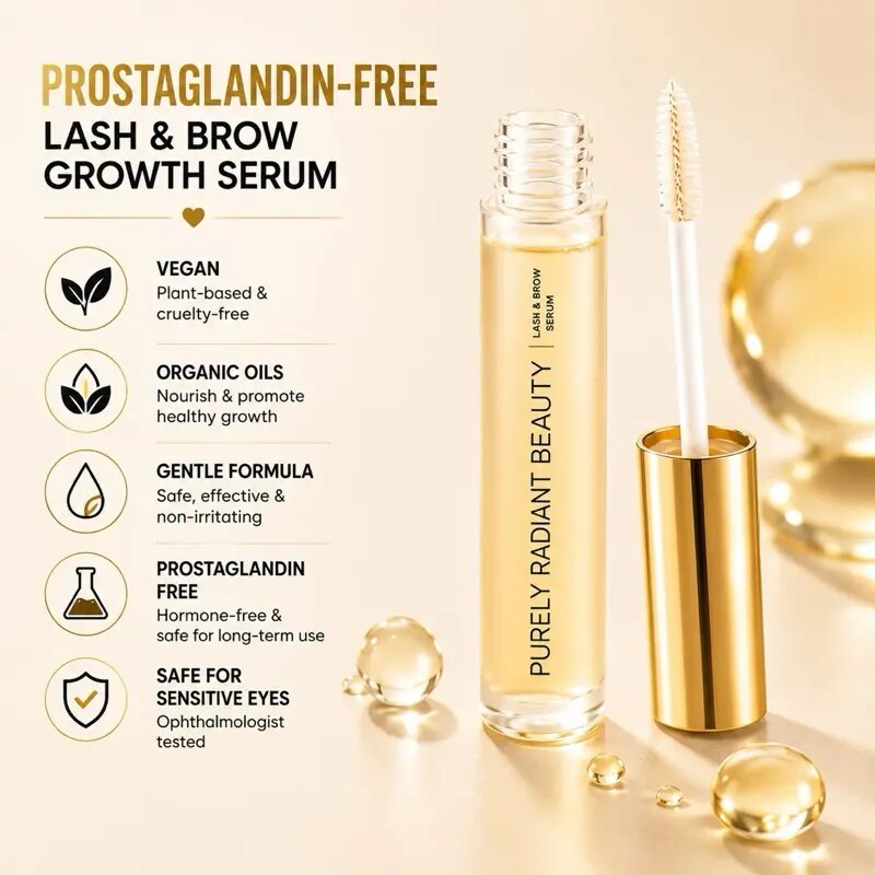 [BUY 1 GET 1 FREE] Fuller, Longer-Looking Lashes & Brows with Natural Eyelash Growth Serum