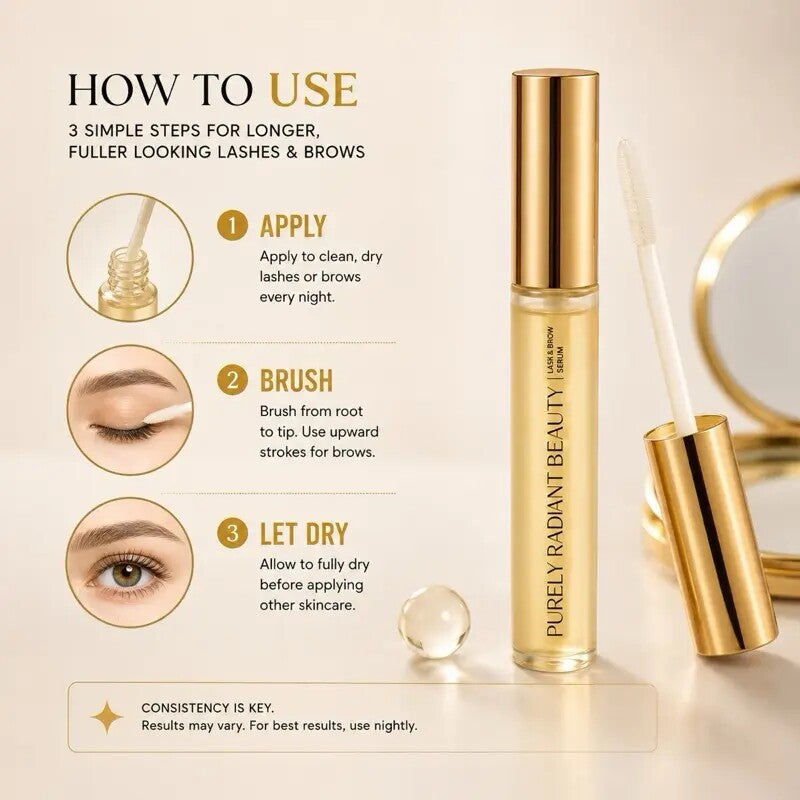 [BUY 1 GET 1 FREE] Fuller, Longer-Looking Lashes & Brows with Natural Eyelash Growth Serum