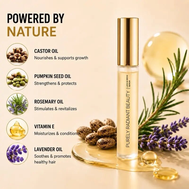 [BUY 1 GET 1 FREE] Fuller, Longer-Looking Lashes & Brows with Natural Eyelash Growth Serum