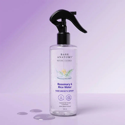 [BUY 1 GET 1 FREE] Natural Rosemary & Rice Water Hair Growth Density Spray