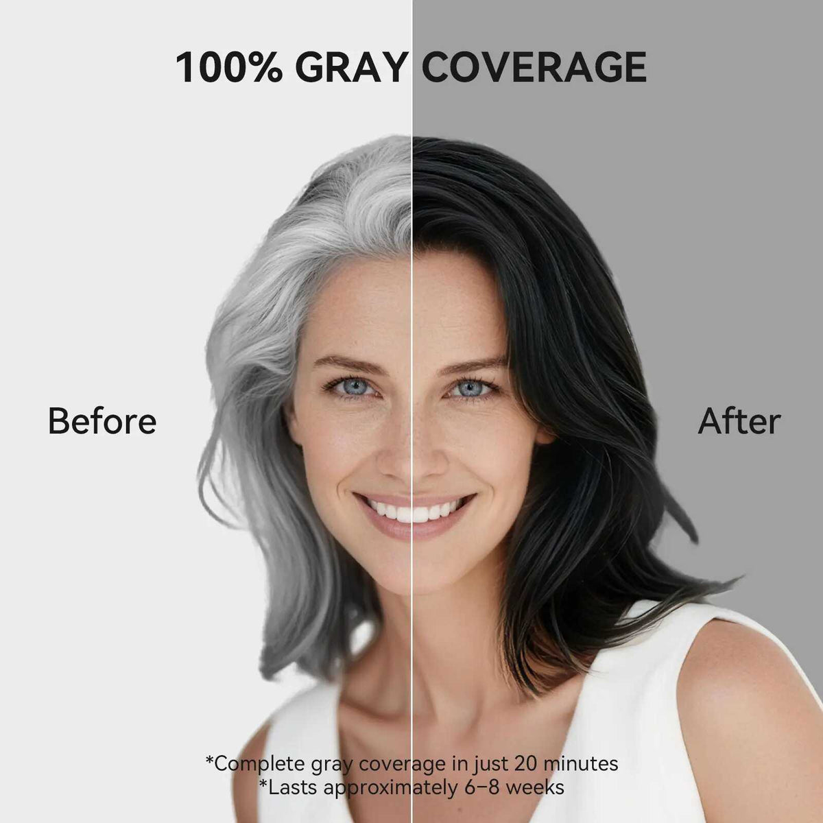 Cover Gray Hair Instantly with Herbal Hair Dye Shampoo