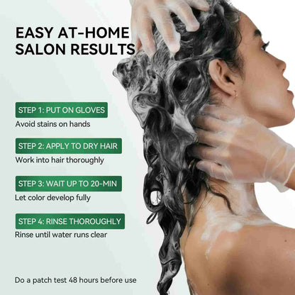 Cover Gray Hair Instantly with Herbal Hair Dye Shampoo
