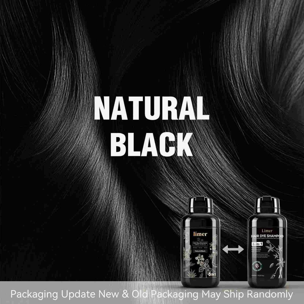 Cover Gray Hair Instantly with Herbal Hair Dye Shampoo