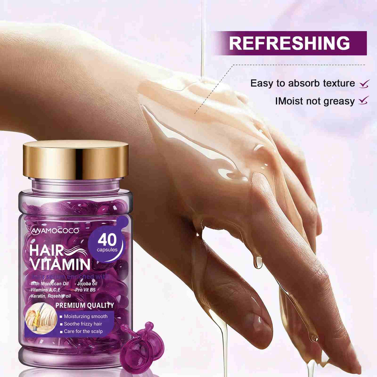 [BUY 1 GET 1 FREE] Violet Hair Vitamin Capsules for Color-Treated Hair