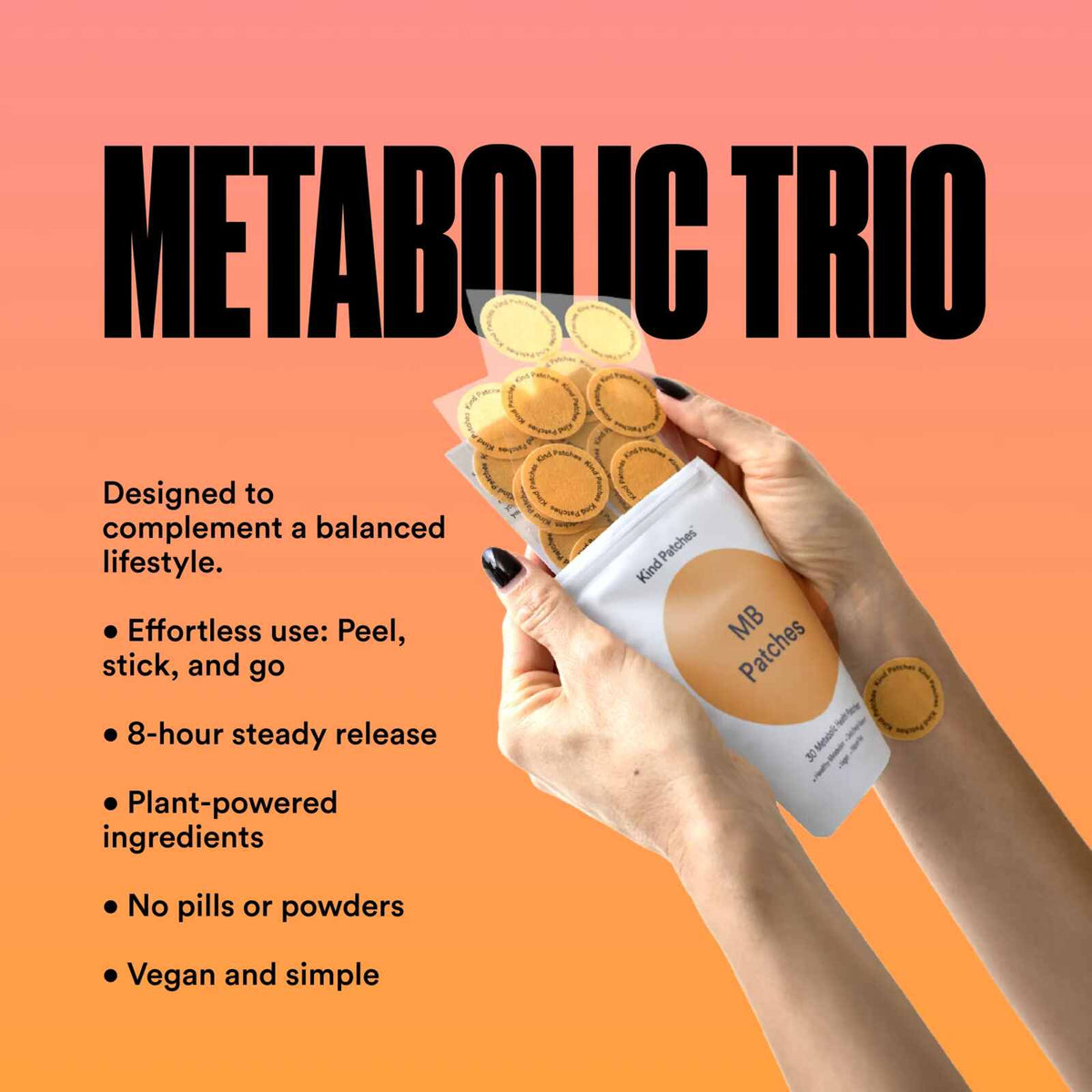 Natural Herbal Metabolic Support Patches