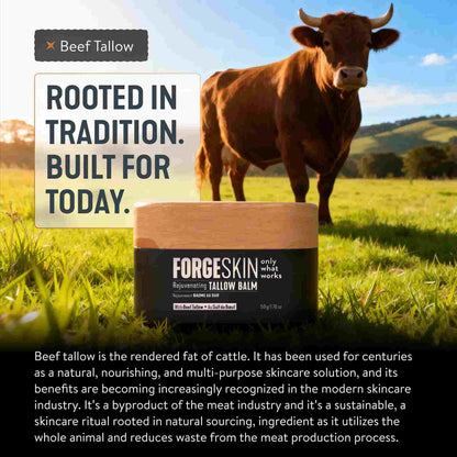 Natural Anti-Aging Beef Tallow & Honey Men's Face Balm