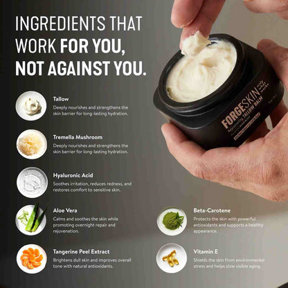 Natural Anti-Aging Beef Tallow & Honey Men's Face Balm
