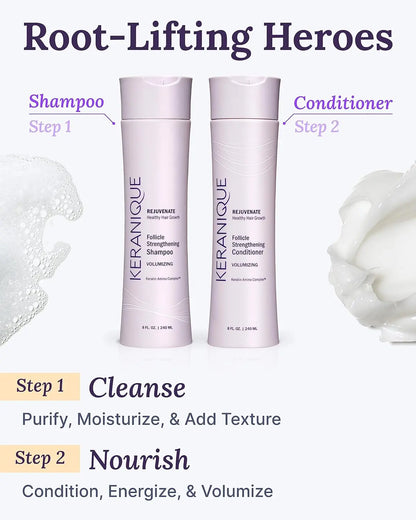 Helps fine or thinning hair look fuller and stronger.