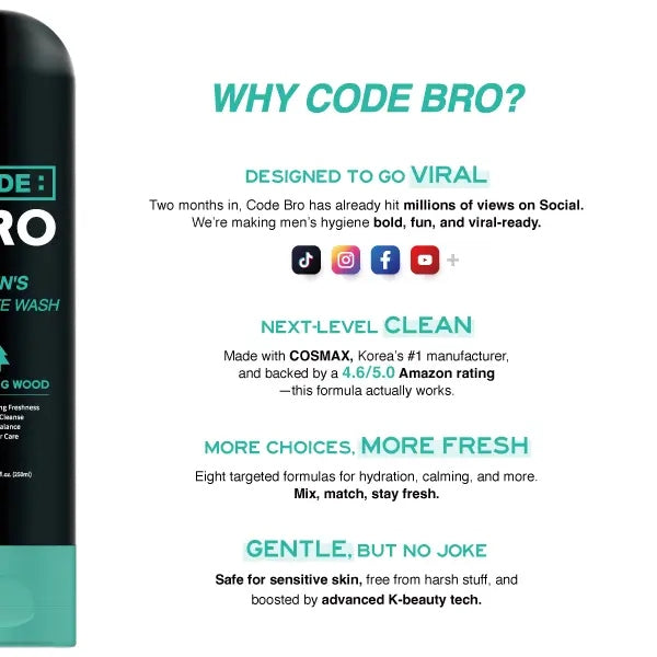 [BUY 1 GET 1 FREE] Cooling daily wash for fresh, clean comfort.