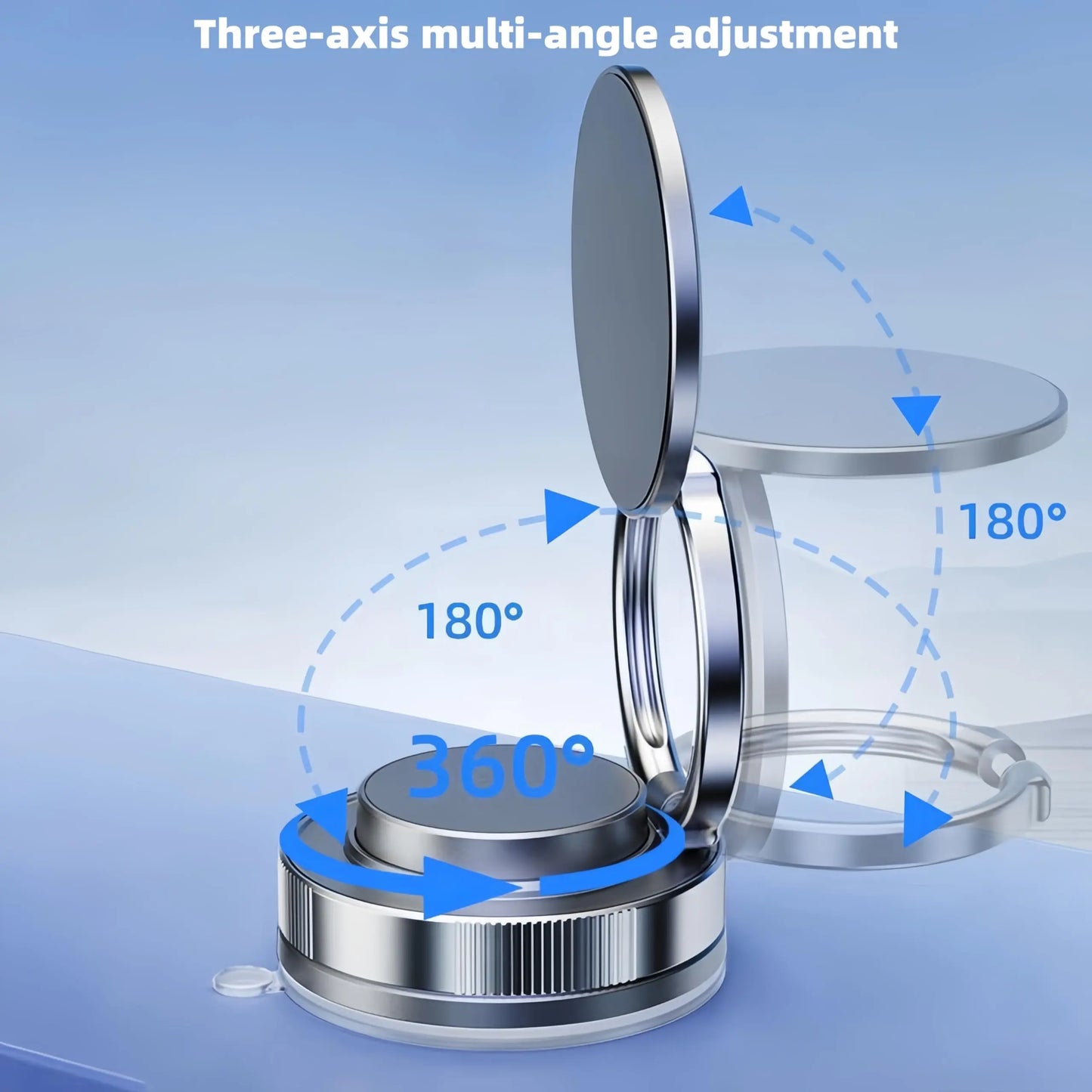 Ultra-Slim Magnetic Phone Stand with Invisible Car Mount