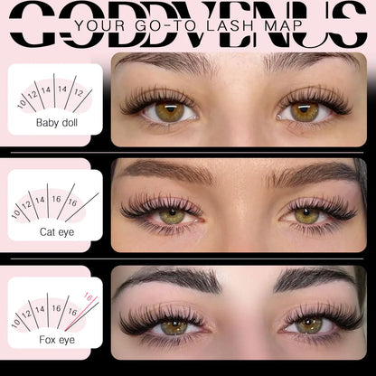 Plush D Curl Spider Lash Clusters
