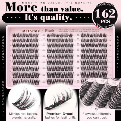 Plush D Curl Spider Lash Clusters
