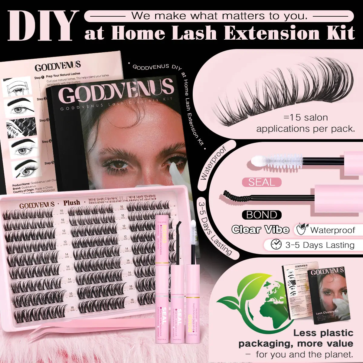 Plush D Curl Spider Lash Clusters
