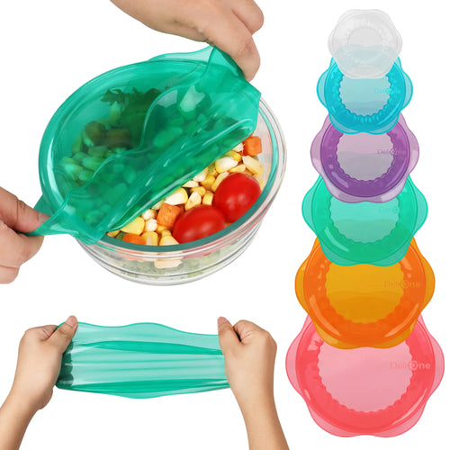 Space-Saving Collapsible Silicone Food Containers