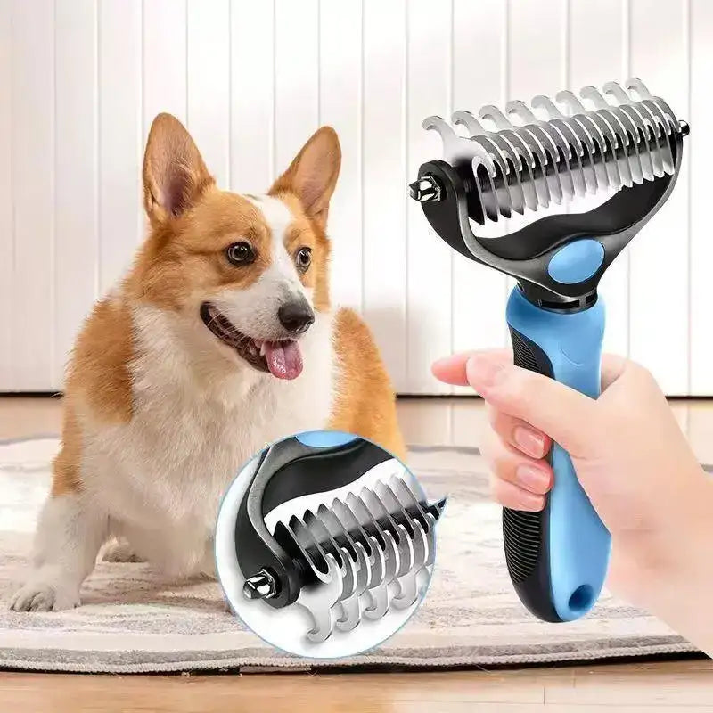 Remove Mats & Loose Hair with the Dual-Sided Pet Grooming Brush