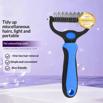 Remove Mats & Loose Hair with the Dual-Sided Pet Grooming Brush