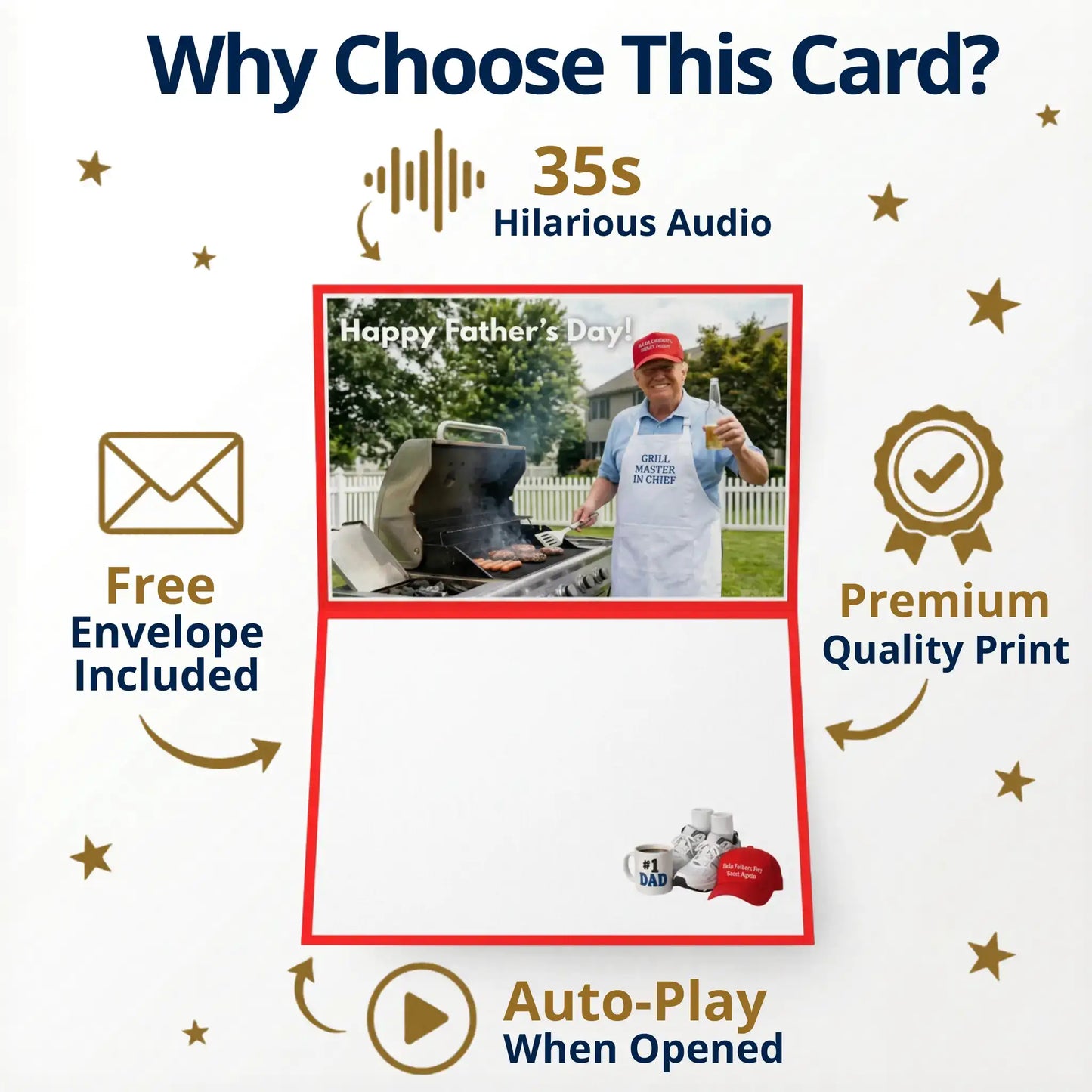 The Ultimate Patriotic Presidential Greeting Card with Real Voice
