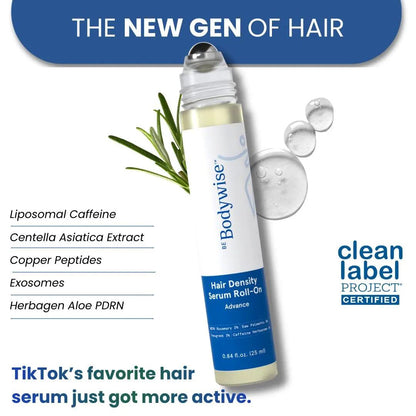 Thicker, Denser Hair: 5% Saw Palmetto & Rosemary Roll-On Scalp Serum