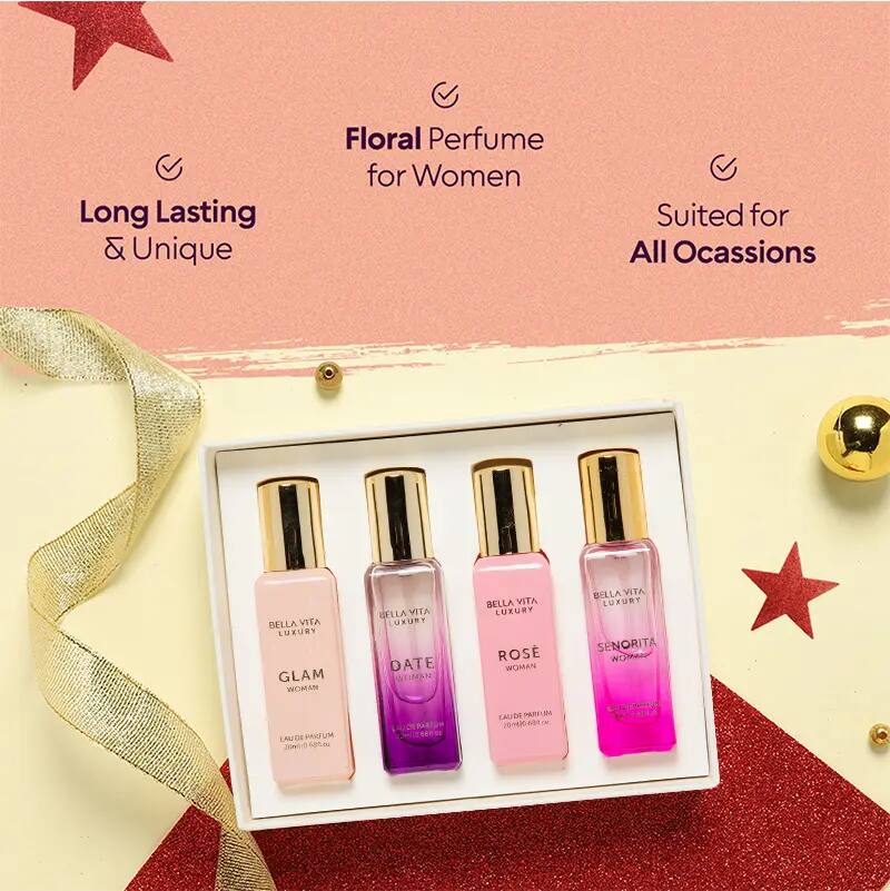 Discover Your Signature Scents: Luxury 4-in-1 Women's Perfume Gift Set