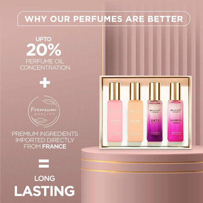 Discover Your Signature Scents: Luxury 4-in-1 Women's Perfume Gift Set
