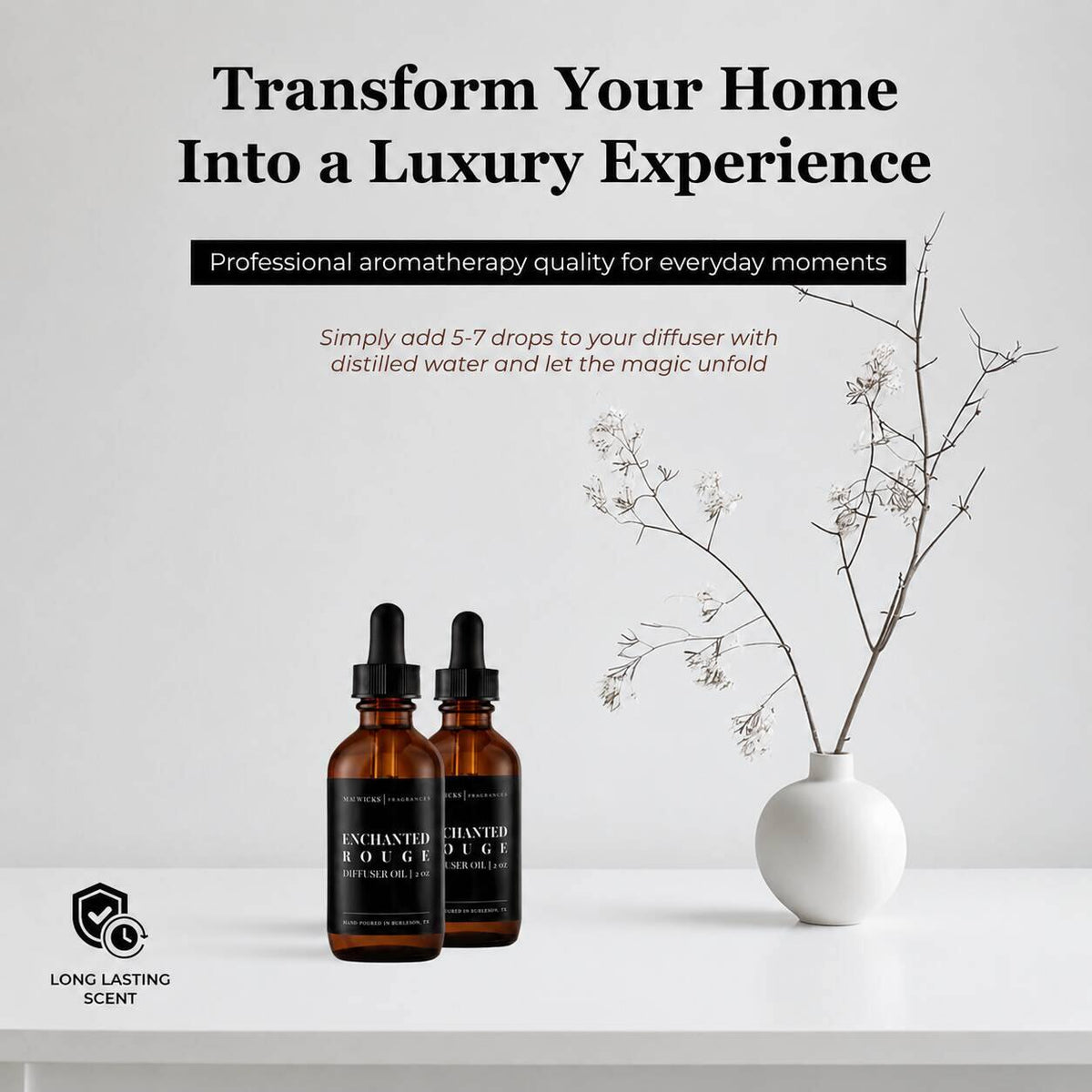[BUY 2 GET 1 FREE] Instant Room Refresh: Premium Aromatherapy Diffuser Oil