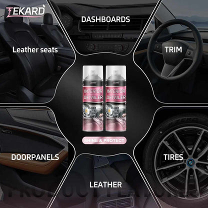 All-in-One Interior Car Cleaner & Trim Restorer: Revive Faded Surfaces Instantly
