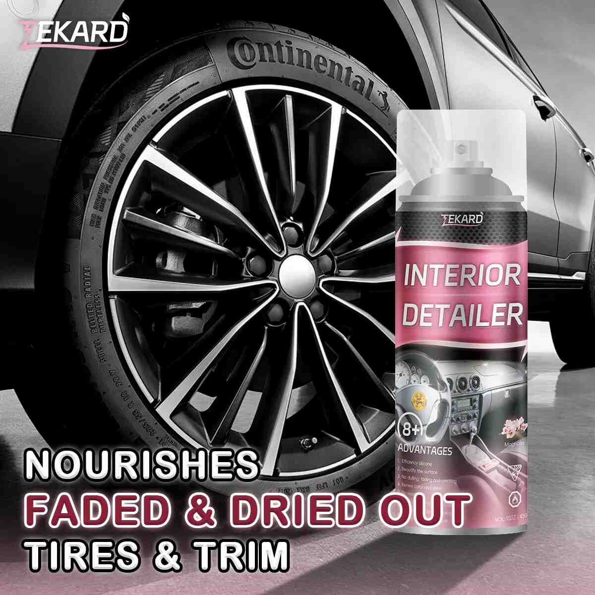 All-in-One Interior Car Cleaner & Trim Restorer: Revive Faded Surfaces Instantly