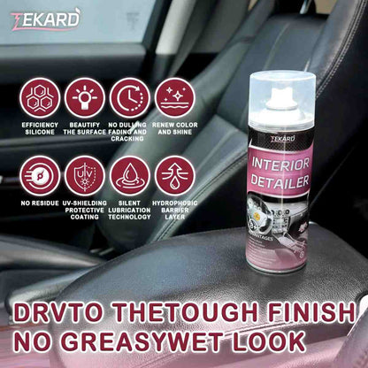 All-in-One Interior Car Cleaner & Trim Restorer: Revive Faded Surfaces Instantly