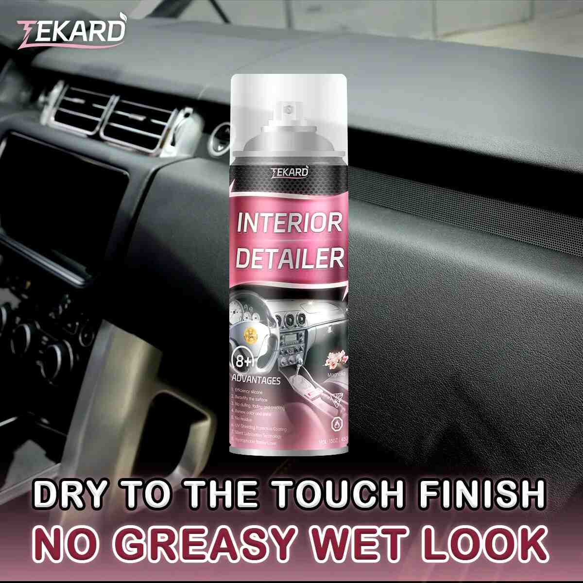 All-in-One Interior Car Cleaner & Trim Restorer: Revive Faded Surfaces Instantly